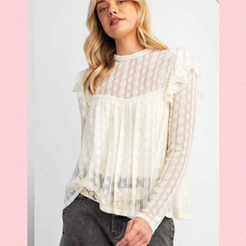 💖Easel All Over Lace Blouse💖